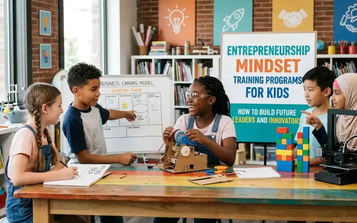 Entrepreneurship mindset training programs help kids develop creativity, leadership, and problem-solving skills for a successful future.