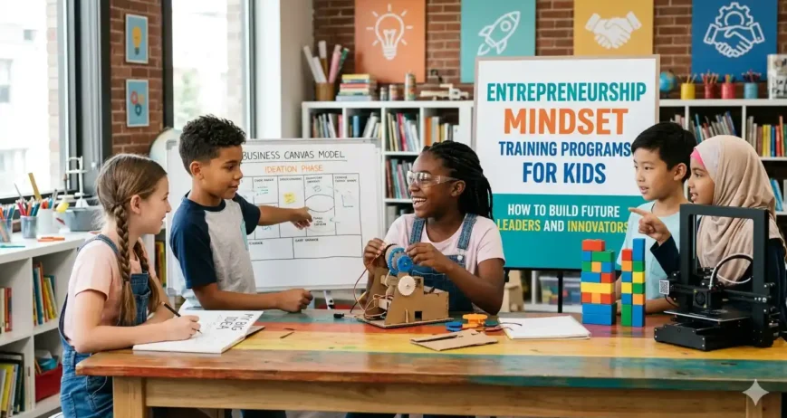 Entrepreneurship Mindset Training Programs for Kids Entrepreneurship mindset training programs help kids develop creativity, leadership, and problem-solving skills for a successful future.