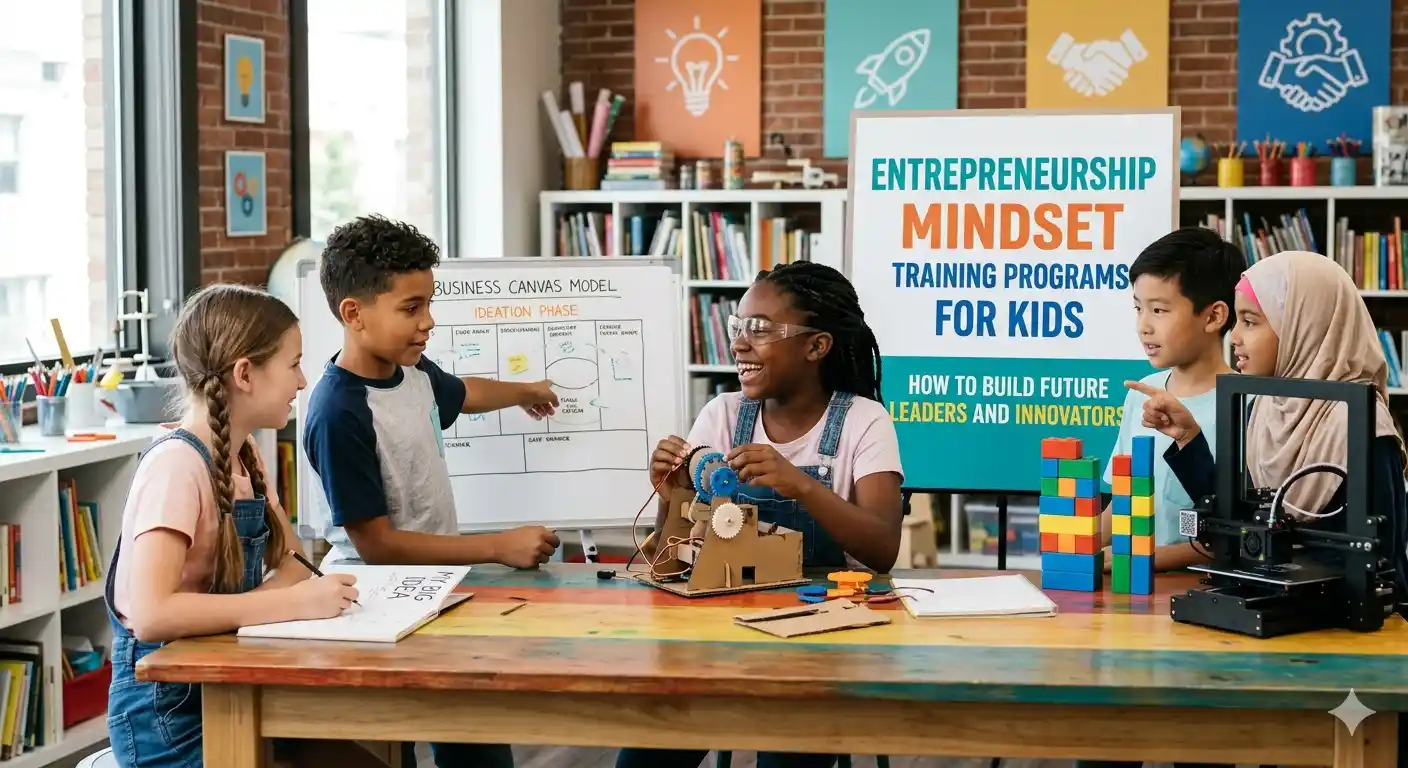 Entrepreneurship mindset training programs help kids develop creativity, leadership, and problem-solving skills for a successful future.