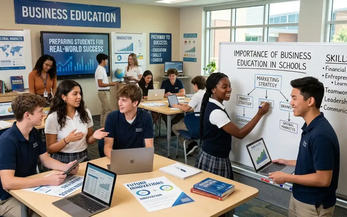 Discover the importance of business education in schools and how it builds leadership, creativity, financial literacy, and future-ready skills.