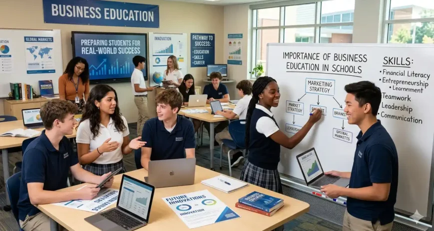 Importance of Business Education in Schools Preparing Students for Real-World Success Discover the importance of business education in schools and how it builds leadership, creativity, financial literacy, and future-ready skills.