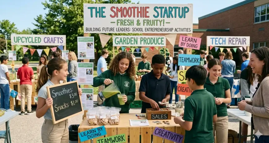 School Entrepreneurship Activities Discover the best school entrepreneurship activities that help children build leadership, creativity, teamwork, and real-world business skills.