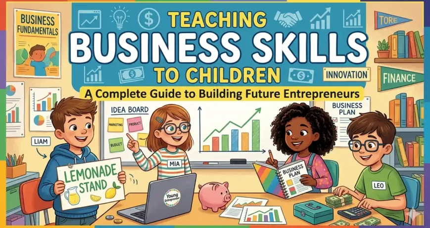 Teaching Business Skills to Children Teaching business skills to children helps build confidence, creativity, leadership, and financial literacy for lifelong success and future entrepreneurship.