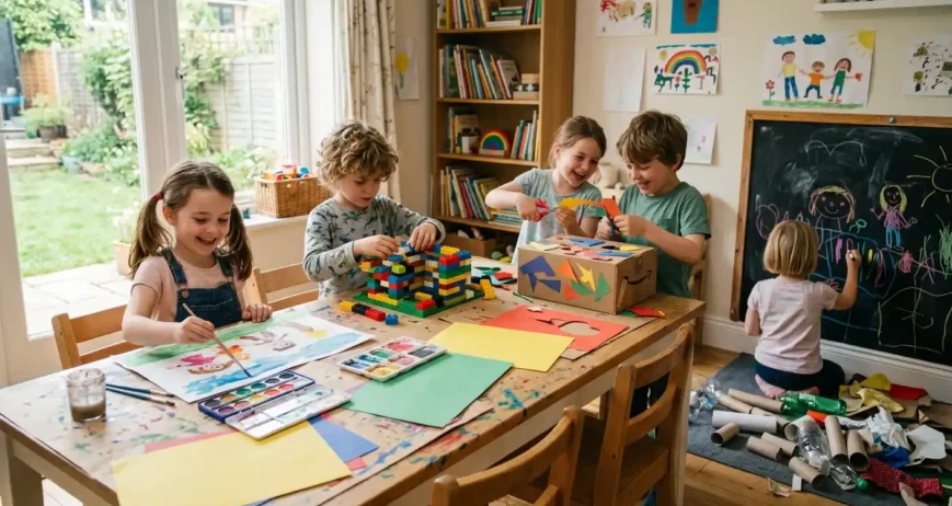 25 Fun Kids Activities to Improve Creativity at Home Discover 25 fun kids activities to improve creativity at home. Simple, engaging, and educational ideas that boost imagination, thinking skills, and confidence.
