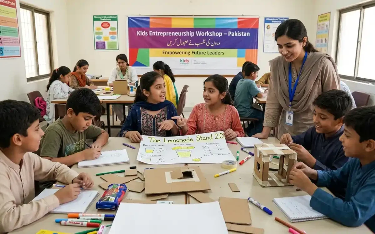 Discover the best kids entrepreneurship workshops Pakistan offers to help children build confidence, creativity, leadership, and business skills.