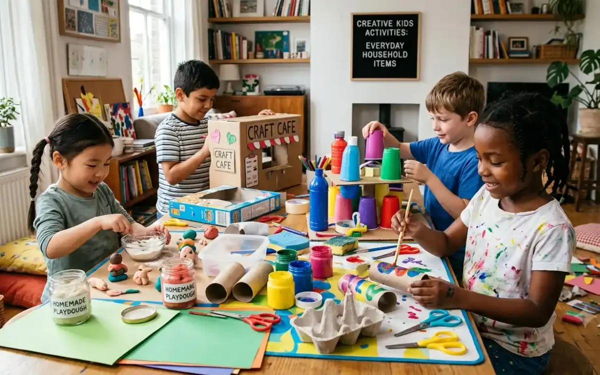 Creative Kids Activities Using Everyday Household