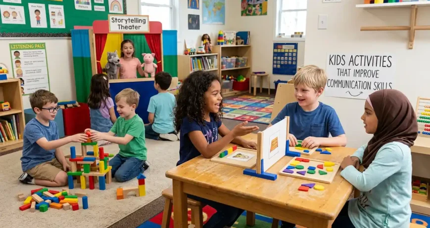 Kids Activities That Improve Communication Skills Discover the best kids activities that improve communication skills. Explore fun games, storytelling, role-playing, STEM projects, and teamwork activities that help children become confident communicators.