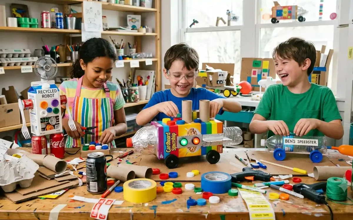 fun invention ideas for kids using recycled materials