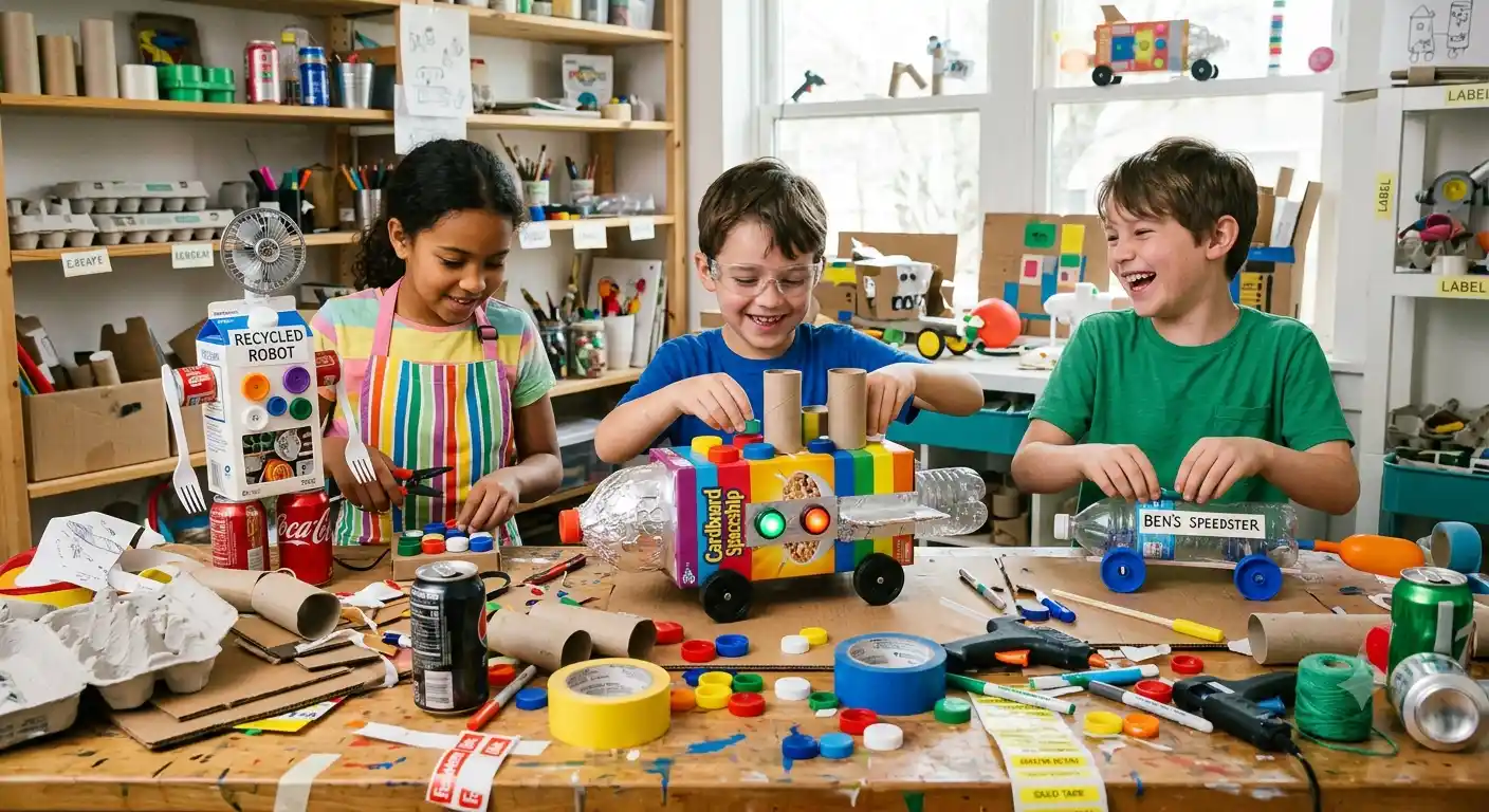 fun invention ideas for kids using recycled materials