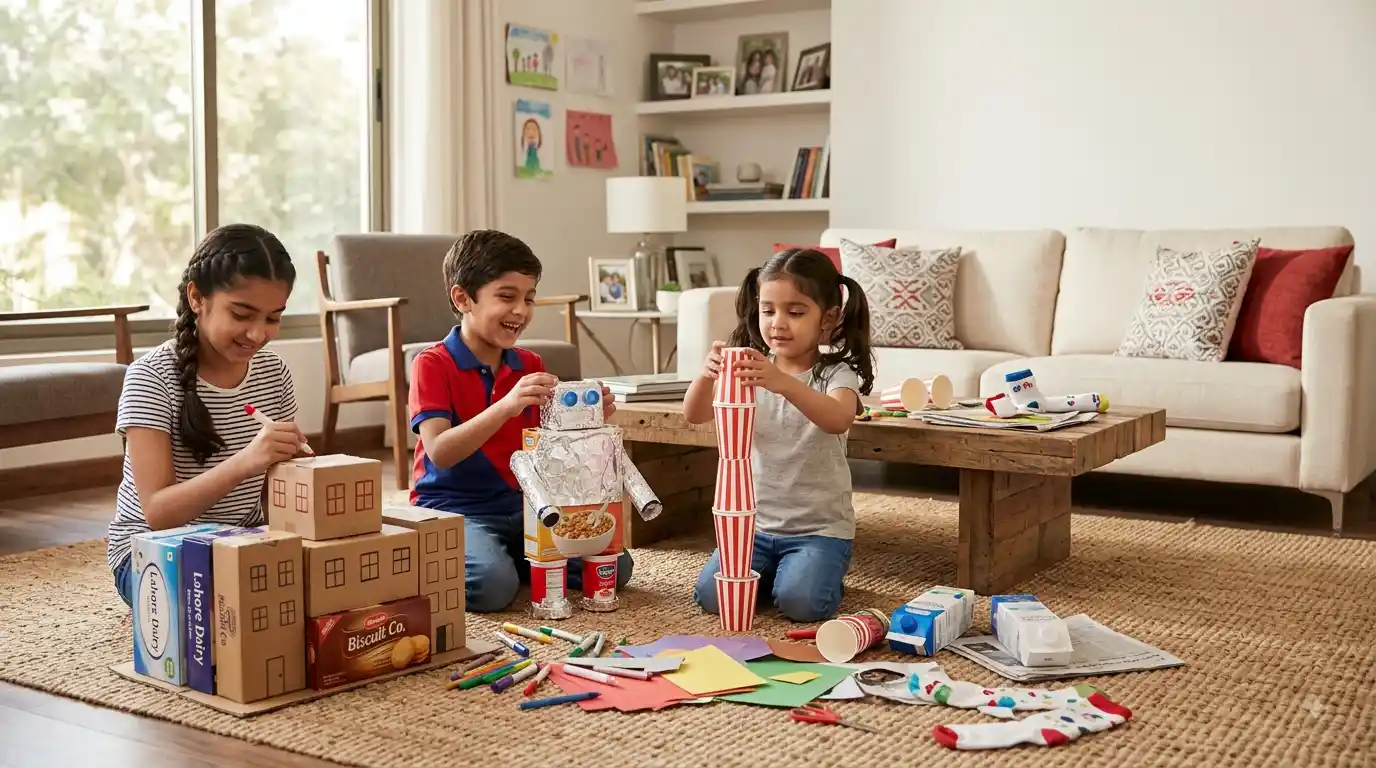 12 Creative Kids Activities Using Household Items